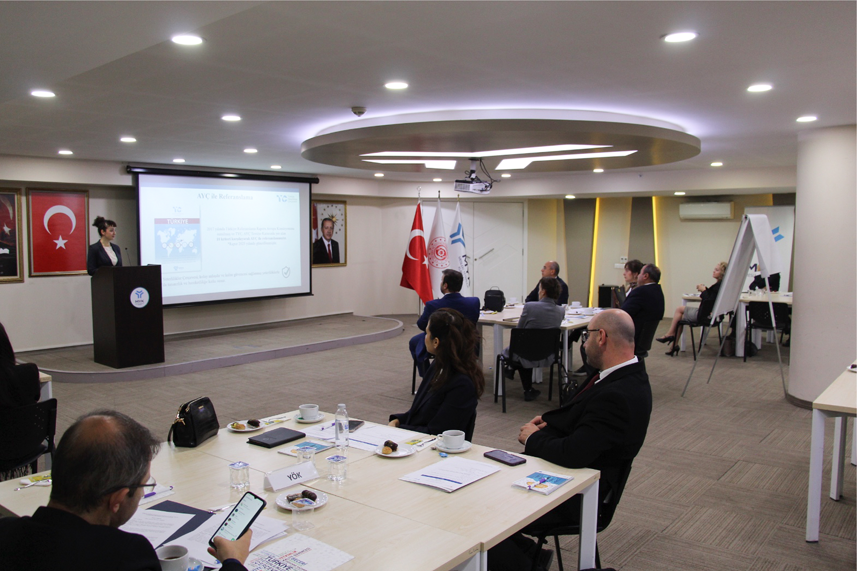 Mesleki Yeterlilik Kurumu ev sahipliğinde düzenlenen Mikro Yeterlilik Politika Belgesi Çalıştayı, Millî Eğitim Bakanlığı (MEB), Yükseköğretim Kurulu (YÖK) ve Mesleki Yeterlilik Kurumu (MYK) temsilcilerinin katılımıyla gerçekleştirildi.